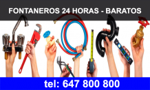 Fontaneros Almeria 24 horas 【 647 800 800 】 BARATOS