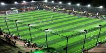 Artificial Football Turf Installation