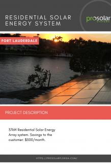 Fort Lauderdale Residential Solar Energy System - Prosolarflorida