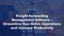 Freight Forwarding Management Software | Freight Forwarder Solution