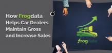How FrogData Helps Car Dealers Maintain Gross and Increase Sales | FrogData 