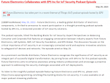 Future Electronics admits the importance of IoT security for digital revolution