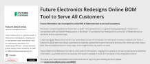 Future Electronics Redesigns Online BOM Tool to Serve All Customers