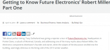 Future Electronics was founded in Montreal in 1968 by Robert Miller