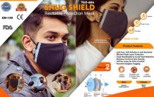 Buy 3 Layer Reusable Fuzo Face Mask Online at PrintStop