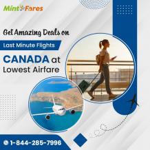 Get Amazing Deals on Last Minute Flights Canada at Lowest Airfare