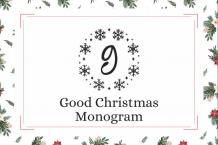 Good Christmas Monogram Font Free Download OTF TTF | DLFreeFont