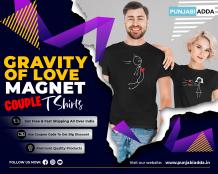 Love Attract Magnet Couple T Shirts at Punjabi Adda