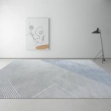 Grey Area Rug Flooring Cover Carpets Geometric Pattern Design - Warmly Home