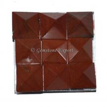 Red Jasper Lemurian 9 Charging Plate Pyramid