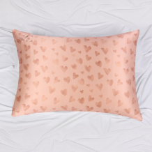 Silk Pillowcase Heart Print