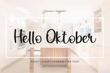 Hello Oktober Font Free Download OTF TTF | DLFreeFont