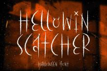 Hellowin Scatcher Font Free Download OTF TTF | DLFreeFont