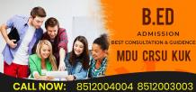 B.ed Admission Helpline contact Number MDU CRSU Jind Kurukshetra