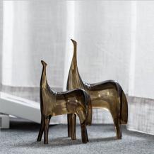Set of 2 Horse Figurine Resin Art Animal Design for Home Decor - Warmly Life