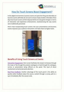 How Do Touch Screen Kiosks Boost Engagement?