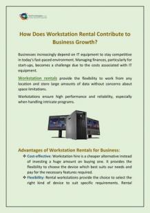 How Does Workstation Rental Contribute to Business Growth? | PDF