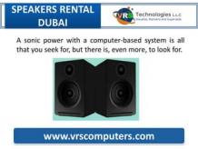 How to Choose a Speaker Rental Service in Dubai?