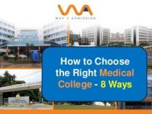 How to Choose Right Medical College by Way2Admission