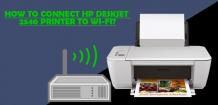 How to Connect HP Deskjet 2540 Printer to WiFi?