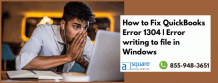 How To Rectify QuickBooks Error C=1304- (Solved)