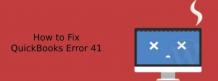 Easy Steps to repair QuickBooks Error 41- How to Fix QuickBooks Error 41