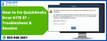 Which Causes Triggers QuickBooks Error Message Code 6175