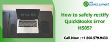 How to safely fix the QuickBooks Error H505? 