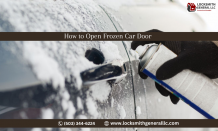 Locksmith General LLC: 6 Ways to Unfreeze Car Door Locks - How to Open Frozen Car Door