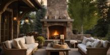 build an outdoor fireplace