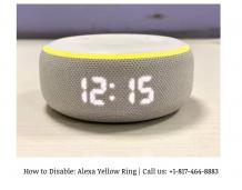 How to Disable the Alexa Yellow Ring Flashing