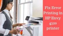 How to fix Error Printing in HP Envy 4520 printer?