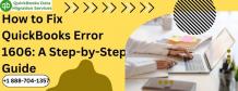 How to Fix QuickBooks Error 1606: A Step-by-Step Guide