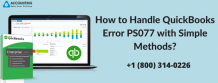 QuickBooks Error PS077