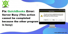 How to Resolve QuickBooks Server Busy Error?