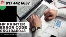 Easy FIX HP PRINTER ERROR CODE 0XC19A0013 - Dial 817 442 6637