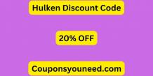 20% OFF Hulken Discount Code - April 2024 (*NEW*)