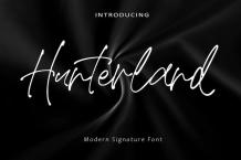 Hunterland Font