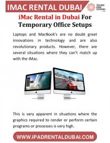 iMac Rental in Dubai For Temporary Office Setups