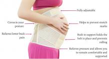 Pregnancy support belt to relieve low back pain