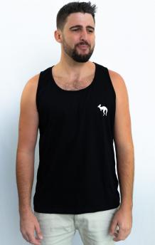 Black Sleeveless T-shirt for Men - SYDCITY