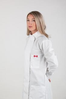 white lab coat canada