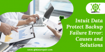Procedure To Troubleshoot Intuit Data Protect Backup Failed Error