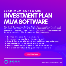investment plan by lead MLM software