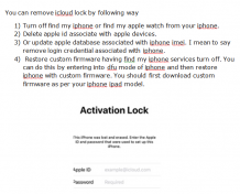 icloud lock removal