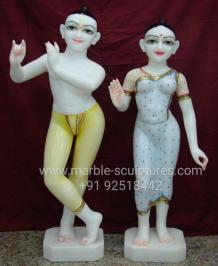 Marble Radha Krishna Murti For Home and Temple | Radha Krishna Statue