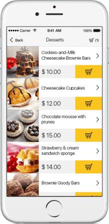 Customer Mobile APP for restaurant, cafe, fast food, food delivery