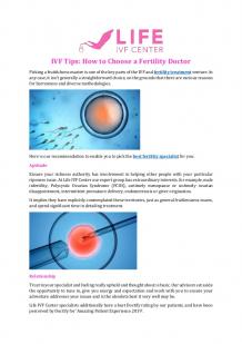 IVF Success Rates, In Vitro Fertiliztion Success Rate | Life IVF Center