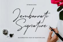 Jembarrati Signature Font Download Free | DLFreeFont