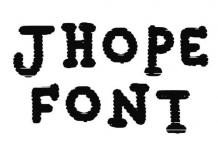 Jhope Font Free Download OTF TTF | DLFreeFont